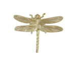 Libellule métal doré 5x18x23cm