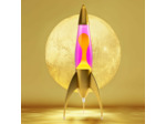 Lampe à lave fusée Telstar Rocket Or