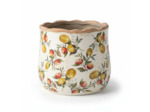 Pot de Fleurs céramique beige Citrons 18x16cm