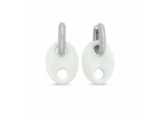 Boucles d'oreilles What About Me Grand Modèle Blanc