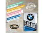 Plaque bombée et en relief BMW - Garage Maintenance And Repair - 40x30 cm.