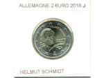 ALLEMAGNE 2018 J 2 EURO COMMEMORATIVE HELMUT SCHMIDT SUP