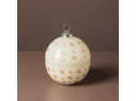 Petite Bougie Boule étoilée 1 Mèche Verre 8cm