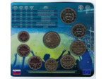 SLOVAQUIE 2021 UEFA SERIE 8 MONNAIES ET UNE MEDAILLE BU
