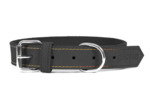 Collier en Nubuck, Noir pour chiens - 50cm x 21mm