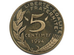 FRANCE 5 CENTIMES LAGRIFFOUL 1994 BE