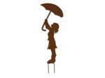 Silhouette enfant parapluie 26x1x81cm