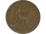 GRANDE BRETAGNE 1 PENNY VICTORIA 1889 TB+