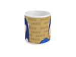 Tasse ou mug "skate en jaune" - Personnalisable