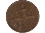 FRANCE 5 CENTIMES DUPUIS 1905 TB coups