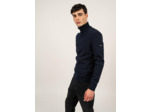 Pull col roulé Bretagne uni, en laine