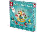 Janod - Coffret Multi-Jeux Carrousel - Jeux de Société Classiques -