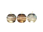 Lot de trois lampes Demona pomme led 16x16x17cm