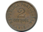 PORTUGAL 2 CENTAVOS 1918 TTB (W568)
