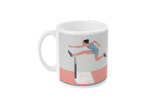 Tasse ou mug athlétisme "Saut haie femme" - Personnalisable