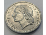 FRANCE 5 FRANCS LAVRILLIER ALUMINIUM 1950 SUP (G766a)