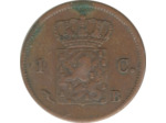 PAYS-BAS HOLLANDE 1 CENT 1823 B TTB