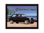 Plaque RENAULT 5 ALPINE 1976 - 30 x 40 cm - 19656RA
