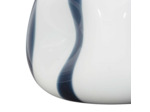 Vase Allen blanc verre 21x19x17cm