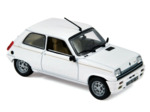 Norev 1/43 - Miniature Renault 5 Lauréate Turbo 1985 White.