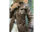 AMC 201021Veste femme cuir marron