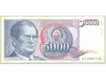 YOUGOSLAVIE 5000 DINARA 01-05-1985 SERIE CO TTB+