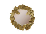 Miroir papillons dorés résine 29cm