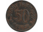 ALLEMAGNE - 50 PFENNIG STADT TRIER 1919 FER TTB
