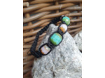 Bracelet Shamballa 5 perles de verre