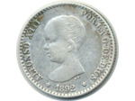 ESPAGNE 50 CENTIMOS  1892 (92) PGM TTB (W690) N1