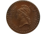 FRANCE 1 CENTIME DUPRE 1849 A TTB+
