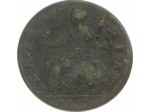 GRANDE BRETAGNE 1/2 PENNY GEORGES II 1750 TB+
