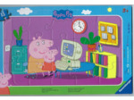 PUZZLE 15 PIECES PEPPA PIG DEVANT L'ORDINATEUR de chez RAVENSBURGER NEUF