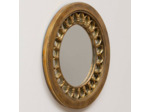 Miroir Rond doré Capella 36x36cm