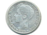 ESPAGNE 1 PESETA 1901 SMV ALFONSO XIII TB+ (W706) N1