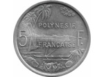 POLYNESIE FRANCAISE 5 FRANCS 1965 SUP+