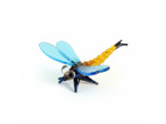 Figurine Miniature Libellule Orange Verre 7x7x3cm