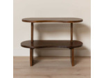 Petite Étagère Polanco en Bois de Manguier à 2 Niveaux 84x60x37cm