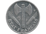 FRANCE 50 CENTIMES BAZOR 1943 B SUP tache