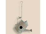 Nichoir oiseaux arrosoir fer 22x19x33cm