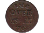 PAYS-BAS HOLLANDE 1 DUIT 1768 IJSSELOVER TB+