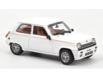 Norev 1/43 - Miniature Renault 5 Lauréate Turbo 1985 White.