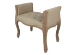 Banc marron beige bois 67x44x60cm