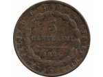 ITALIE 5 CENTESIMI SARDAIGNE 1826 MV P TTB