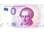 ALLEMAGNE 2018-1 JOHANN WOLFGANG VON GOETHE BILLET SOUVENIR 0 EURO