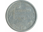 POLYNESIE FRANÇAISE 2 FRANCS 1965 TTB