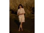 Robe chemise Léonie manches  courtes, à poches, en coton