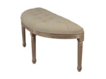 Banc beige marron bois 125x41x48cm