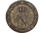FRANCE 10 CENTIMES NAPOLEON 1er 1808 B (Rouen) TB (G190)