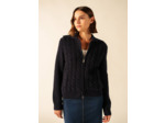 Gilet zippé Tramore en laine et coton